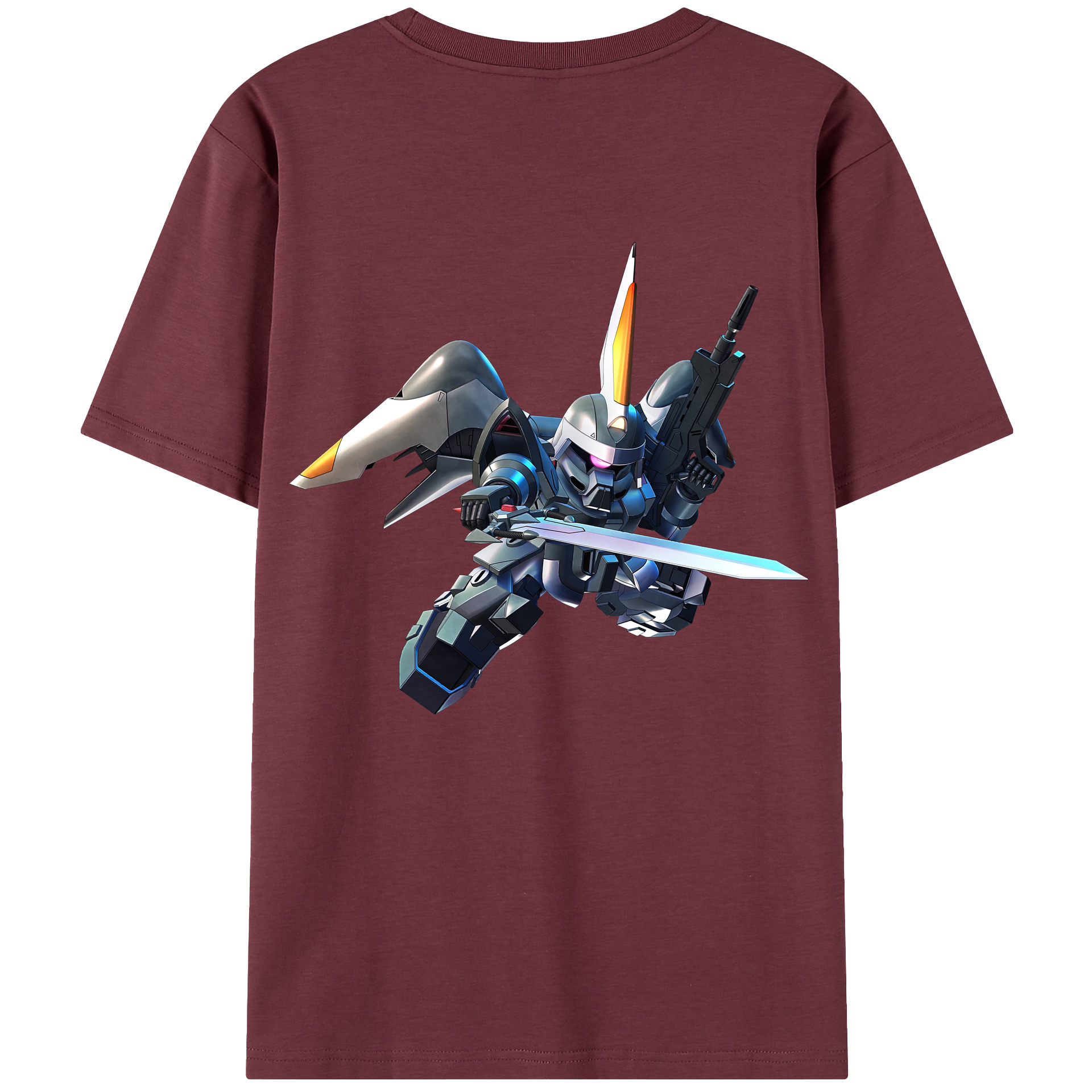 （画像用） 機動戦士ガンダム Mobile Suit Gundam 綿100％半袖Tシャツ（背面プリント）